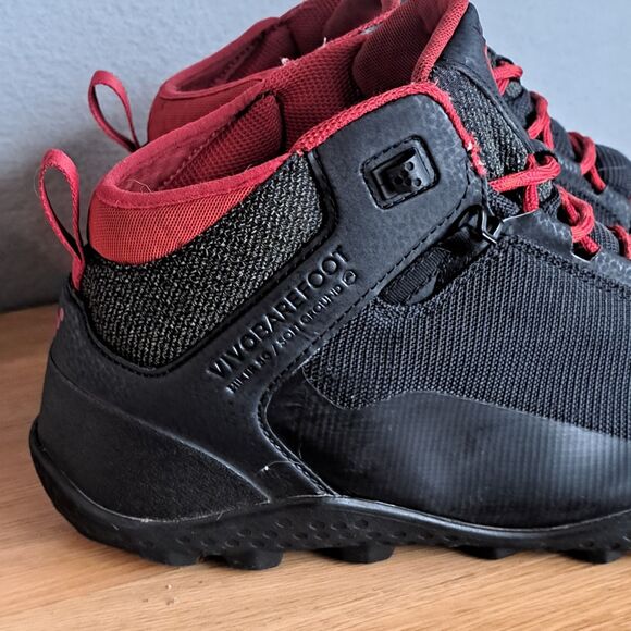 Vivobarefoot Hiker Waterproof Trail Boots Mens 46 12 Black Barefoot Shoes Hiking - Picture 13 of 16